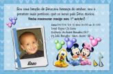 Convite Turma Mickey baby